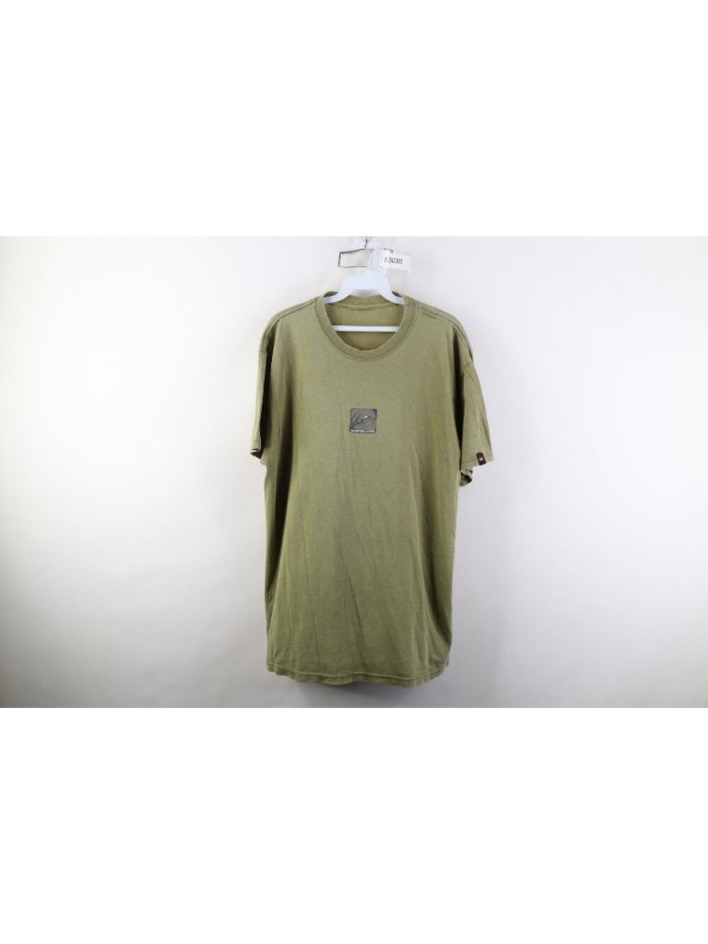 Vtg 90s Y2K Quiksilver Surfing Mens Large Distressed Spell Out Box Logo T-Shirt